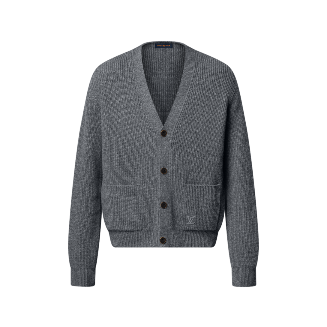 Embroidered Signature Cashmere Cardigan - Ready-to-Wear | LOUIS